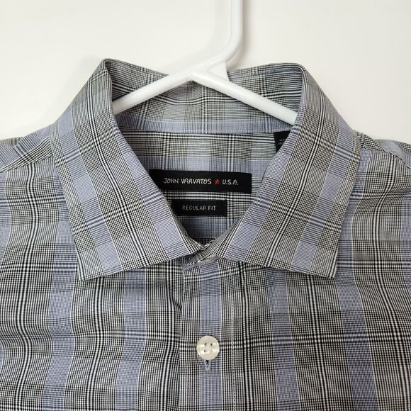 John Varvatos Shirt Mens M Career Wear‎ Preppy Gothic Elegance Rock N Roll Edgy - Picture 2 of 13